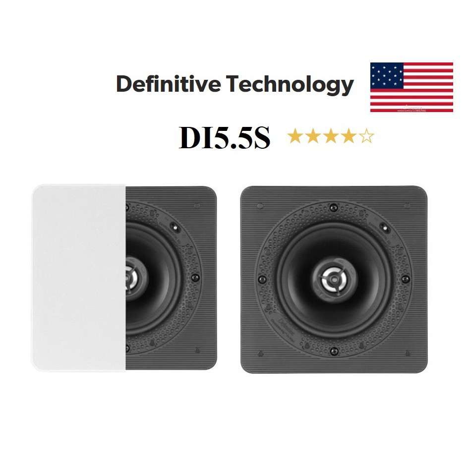 [ 宥笙音響 ] 🇺🇸美國 Definitive DI5.5S 💥無邊框方形崁入式喇叭 (1對)