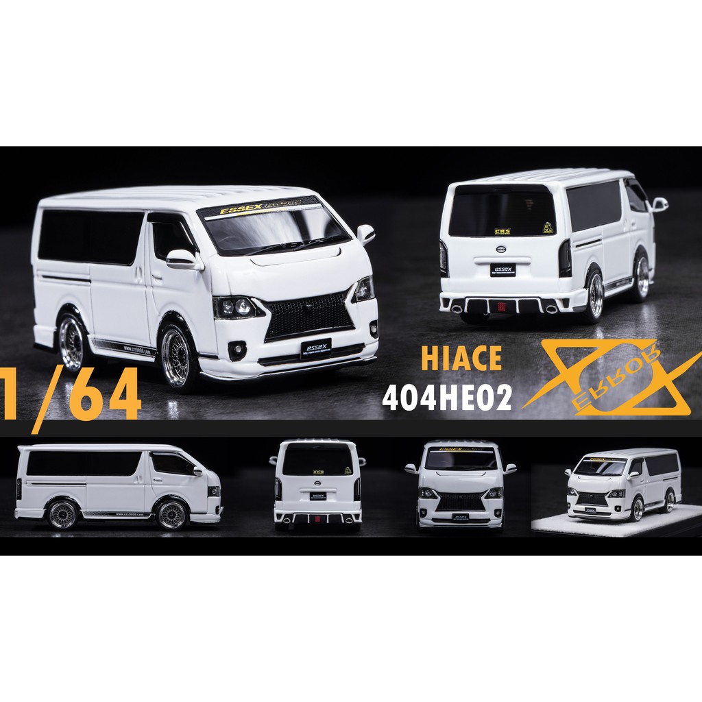 【模例】404 Error 1/64 Toyota Hiace essex改裝版 白色