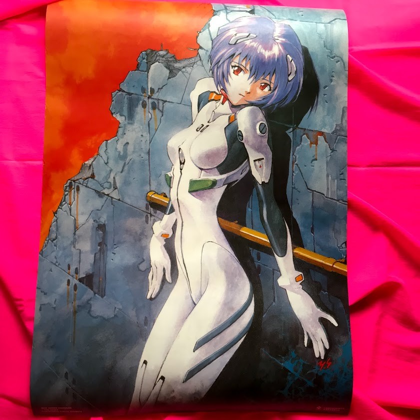 正版 原版 限量 捲筒 海報 新世紀福音戰士 Evangelion 新世紀 福音戰士 EVA 貞本義行 綾波零 明日香