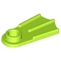 正版樂高LEGO零件(全新)-2599a  10190, 29161, 88408 蛙鞋 萊姆綠色