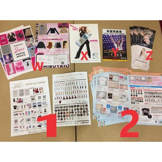 安室日版DM（沖繩展覽卡、25th沖繩週邊DM、Final Space DM、TOWER DM）