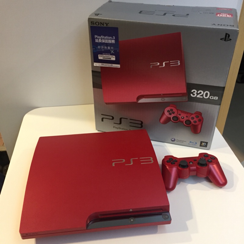 PS3 主機 紅色 320G