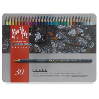 瑞士Caran d'Ache卡達專家級PABLO油性30色彩色鉛筆盒* 666.330