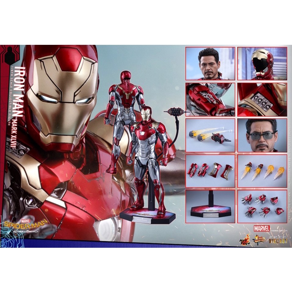 【現貨全新未拆】Hot Toys MMS427 D19 蜘蛛人：返校日 1/6鋼鐵人 馬克47 含過期保卡+運輸箱