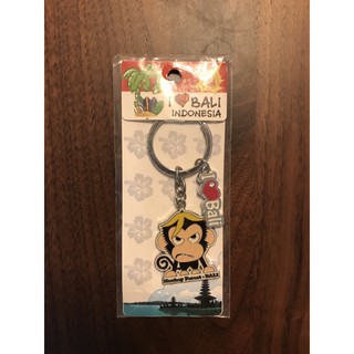 猴子喫香蕉 鑰匙圈 印尼 峇釐島 紀念品 BALI
