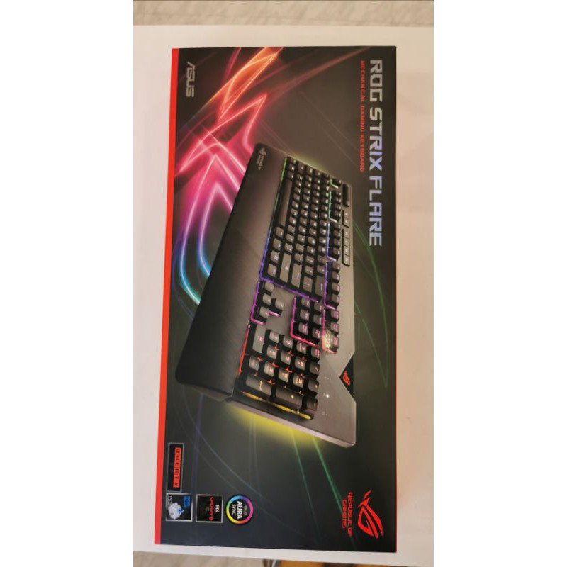 【全新未拆現貨】華碩 ASUS ROG Strix Flare RGB 機械式 鍵盤 cherry 青軸