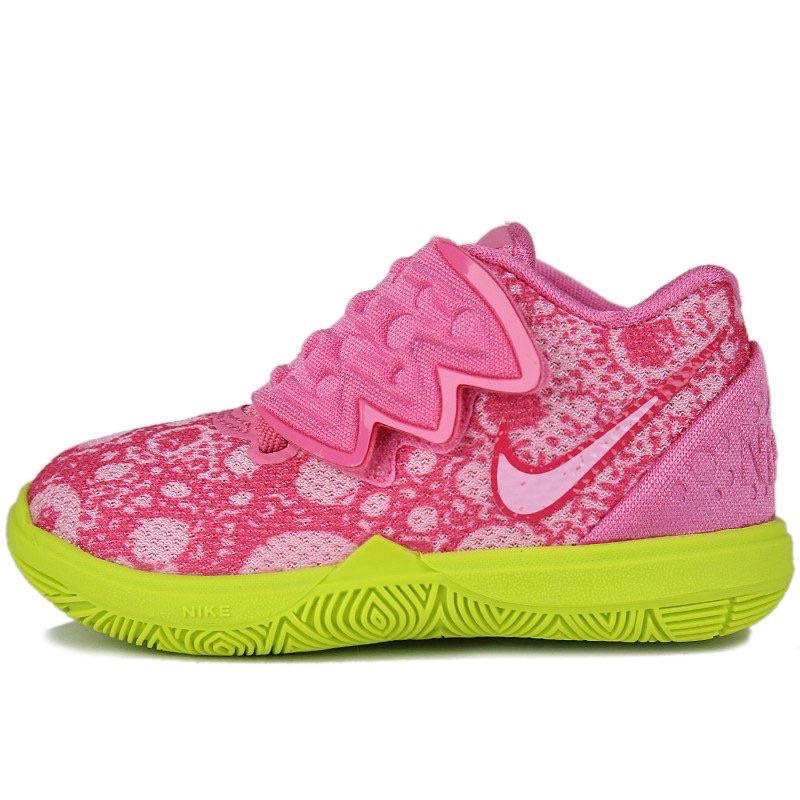 Nike Kyrie 5 歐文5 海綿寶寶派大星 聯名 粉色 小童鞋 潮流小童籃球鞋 CN4490-600 童鞋