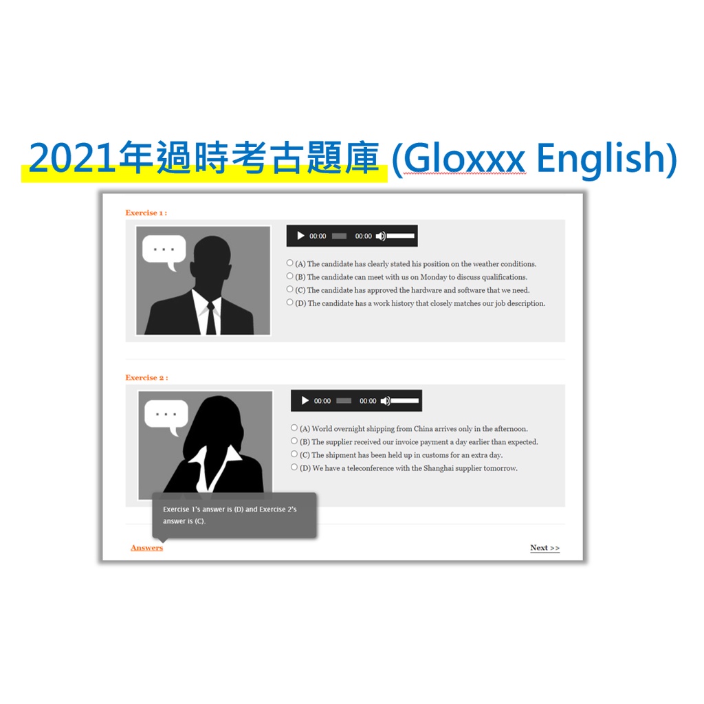 台積電 英文 考古題 測驗 tsmc Gloxxx English Test 2021