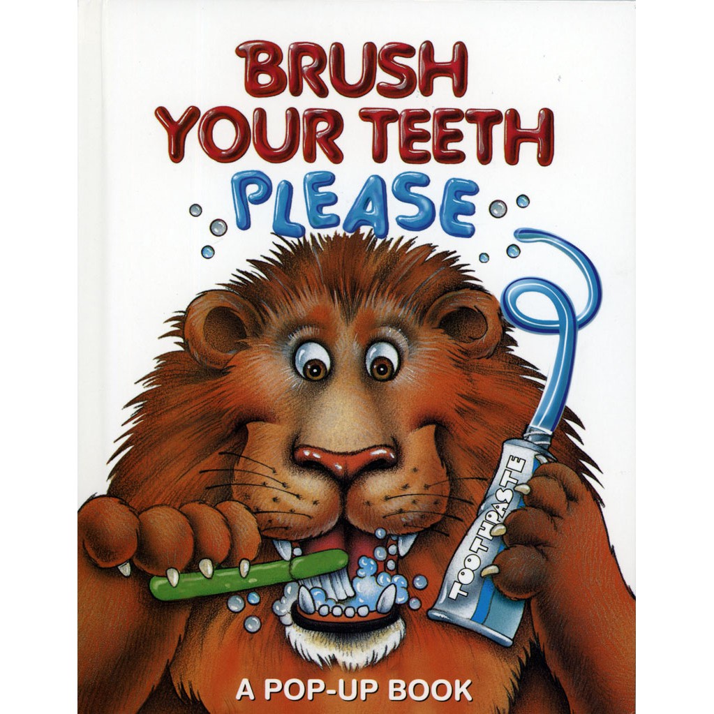 BRUSH YOUR TEETH PLEASE｜刷牙遊戲書｜英文故事繪本【麥克兒童外文書店】