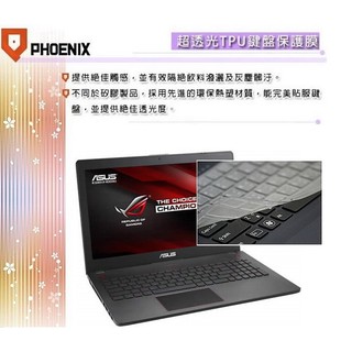 『PHOENIX』ASUS GL552 GL552JX 專用 超透光 非矽膠 鍵盤保護膜