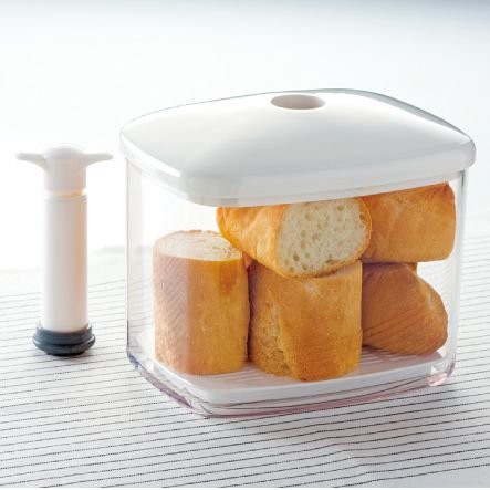 食器堂︱日本製 真空盒 吐司盒 透明盒 保鮮盒 塑膠 吐司盒 麵包盒 零食盒 184468