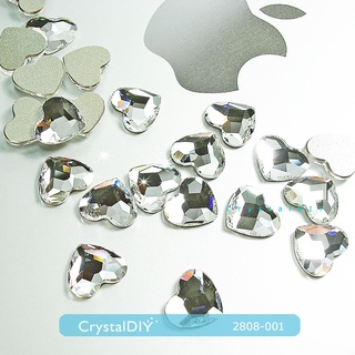 愛心貼鑽 奧地利水晶SW水晶平底石#2808 Crystal 10mm 10pcs