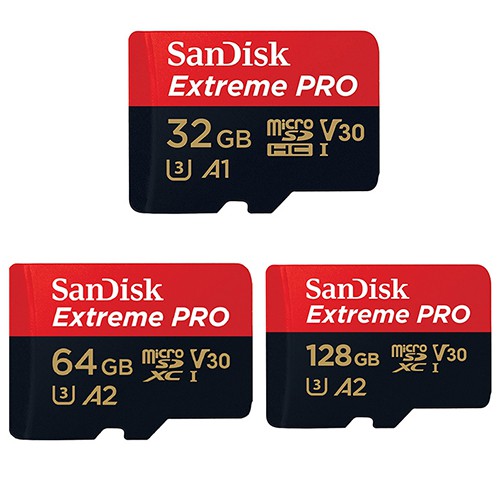 SanDisk 32G 64G 128G microSD Extreme Pro microSDXC U3 4K 記憶卡