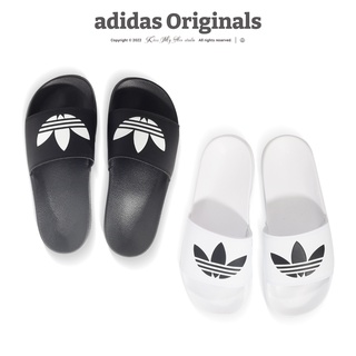 Image of thu nhỏ [現貨] adidas Originals adilette 拖鞋 運動拖鞋 三葉草 黑 白 輕量 休閒 FU8298 #0