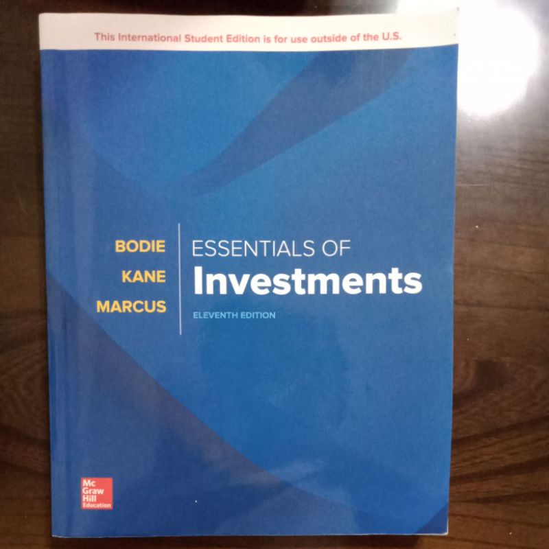 Essentials of Investments (11版）