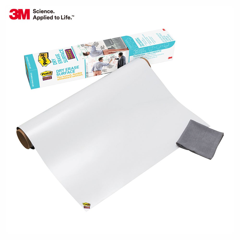 3M Post-it 利貼 狠黏多用途白板貼1入-4款尺寸可選(附擦拭布)