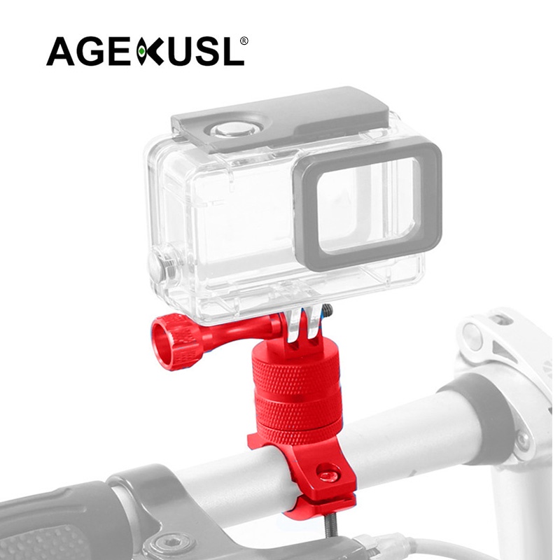 Agekusl 自行車攝像機安裝支架 GOPRO 大疆適配器支架,用於車把或鞍座安裝座適合 山地公路小布