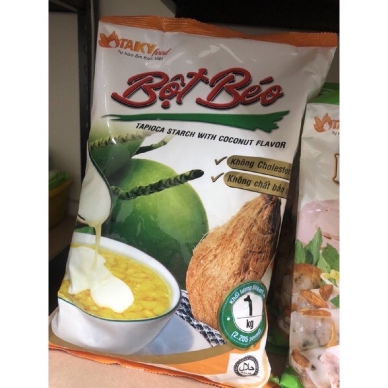 🧨Bột Béo Taky -樹薯粉椰子風味1kg一包