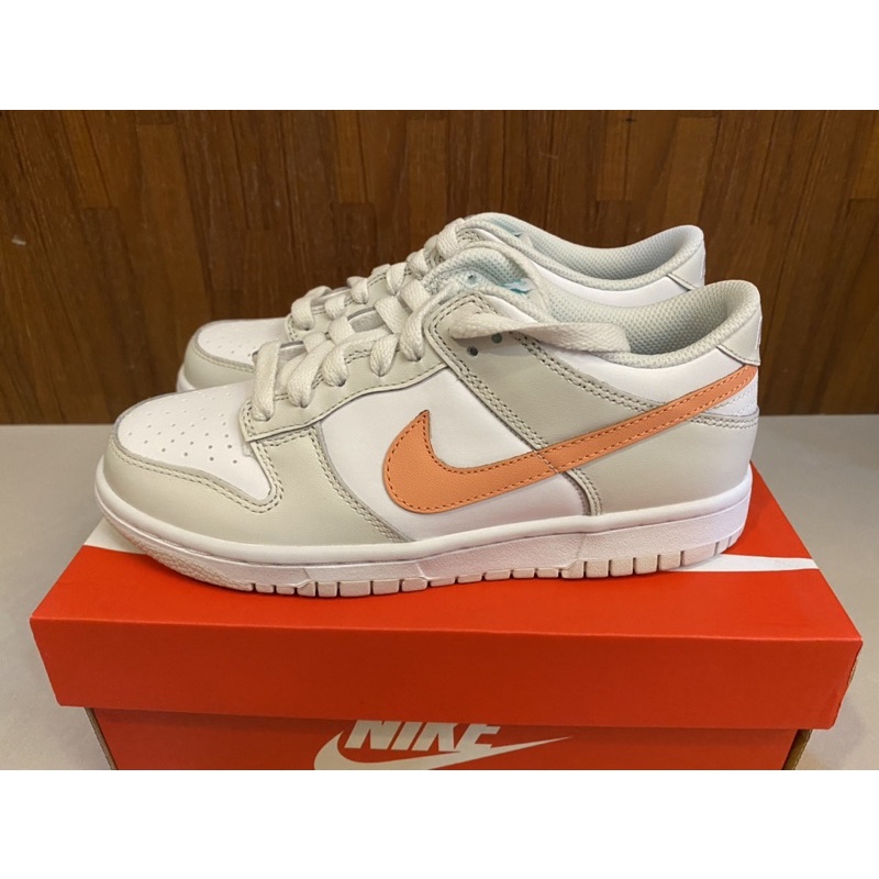 nike dunk low white bone peach aqua