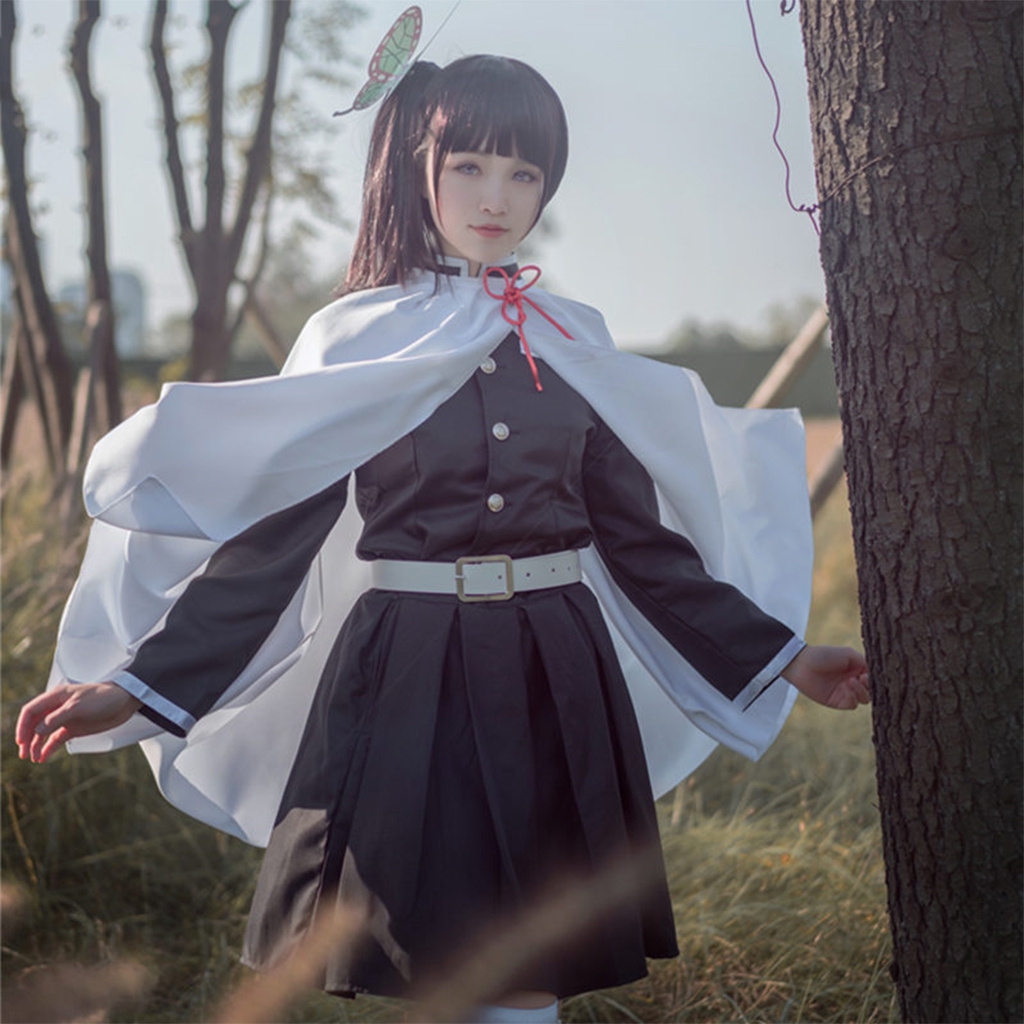 鬼滅之刃栗花落香奈乎鬼殺隊隊服cosplay服裝 蝦皮購物