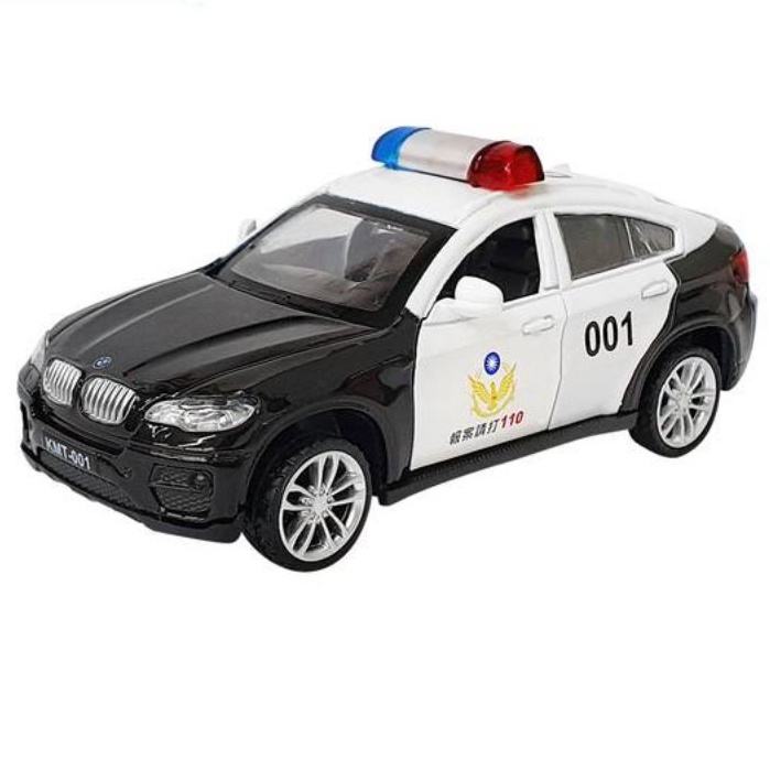 1:43彩繪合金車BMW X6警車 迴力合金X6模型車  ST安全玩具 百貨公司也有販售