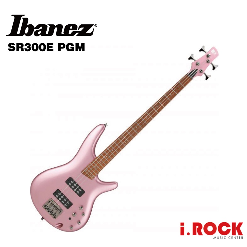 Ibanez SR300E PGM 電貝斯 金屬亮粉色【i.ROCK 愛樂客】