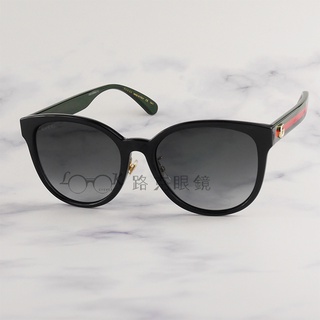 【LOOK路克眼鏡】Gucci 太陽眼鏡 膠框 黑 雙色鏡腳 GG0854SK 001