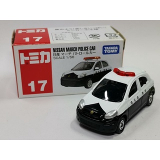 Tomica no.17 Nissan March police car 警車 馬曲 全新未使用 僅取出拍照