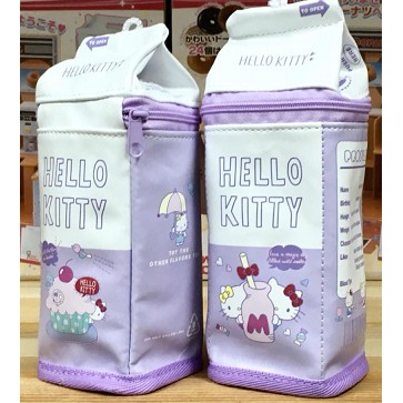 澤泉堂  KITTY   牛奶盒 造型收納袋   粉紫色