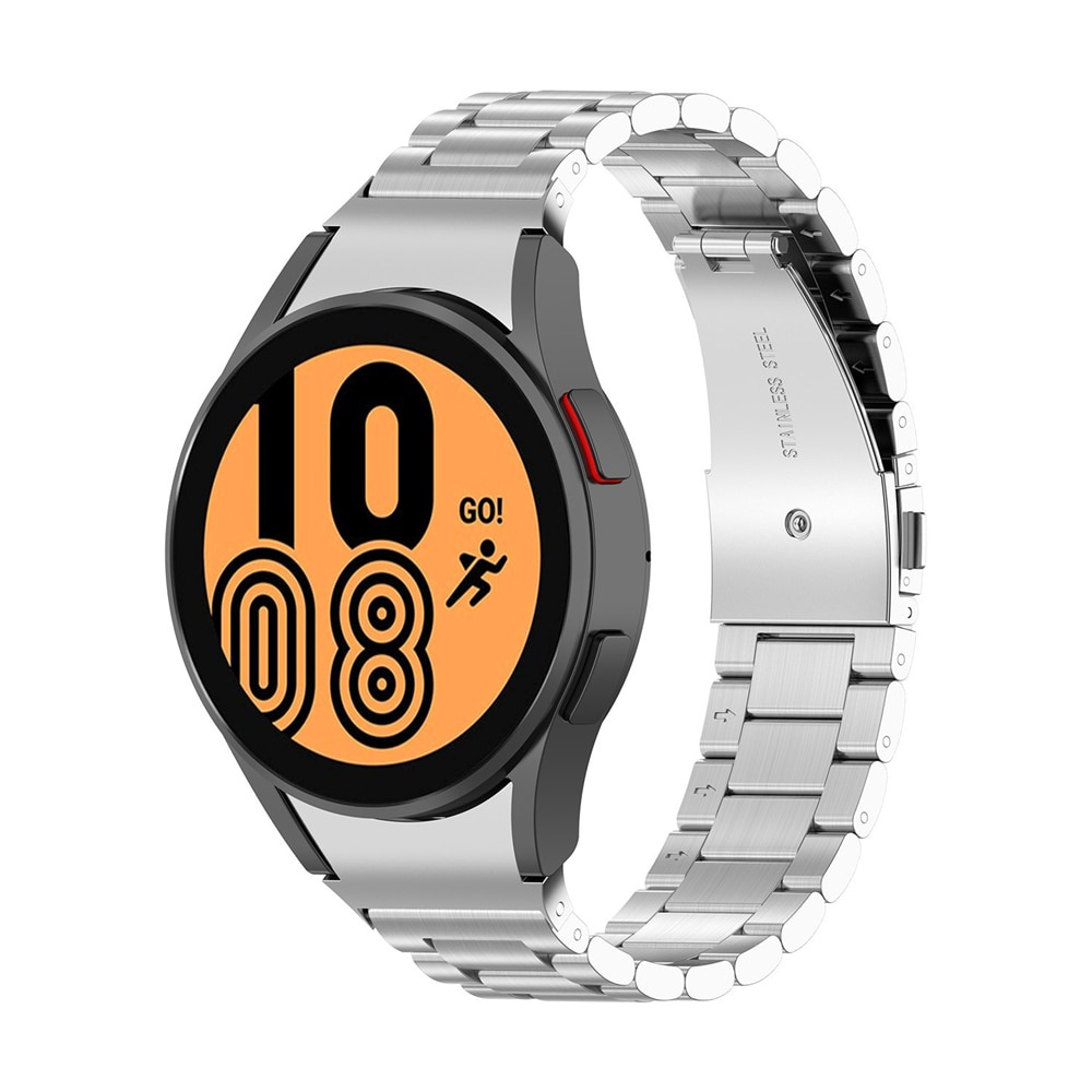 【超玩會】【高品質】無間隙不銹鋼錶帶 三星Galaxy Watch 4經典46mm 42mm 44毫米 40毫米 金屬帶