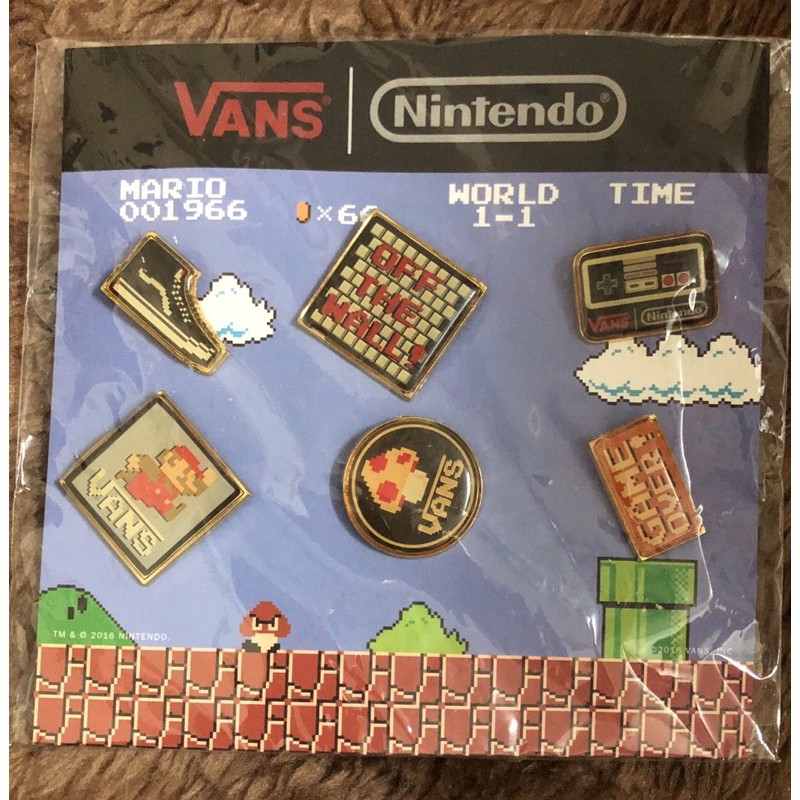 古毛🌵2016 Vans x Nintendo Super Mario Bros. Pin萬斯聯名超級瑪莉別針