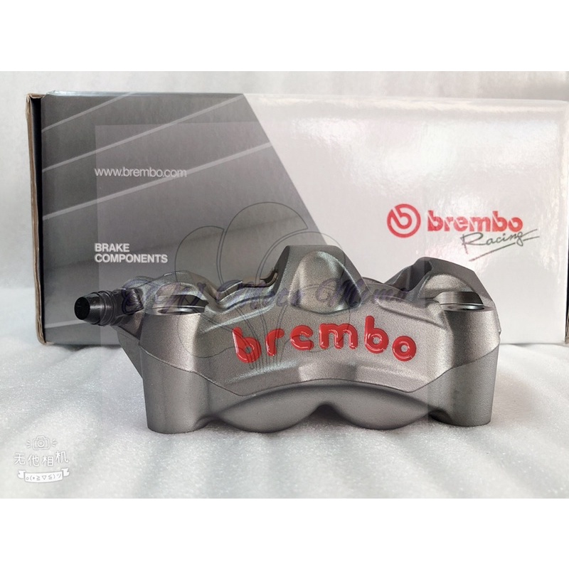 Brembo M50 輻射卡鉗 灰底紅字 左卡 右卡 孔距100mm 活塞30/30