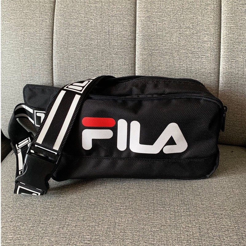 FILA 側背包 fila耐用側背包 正品 運動風 可調式背包 男用包 腰包 斜背包