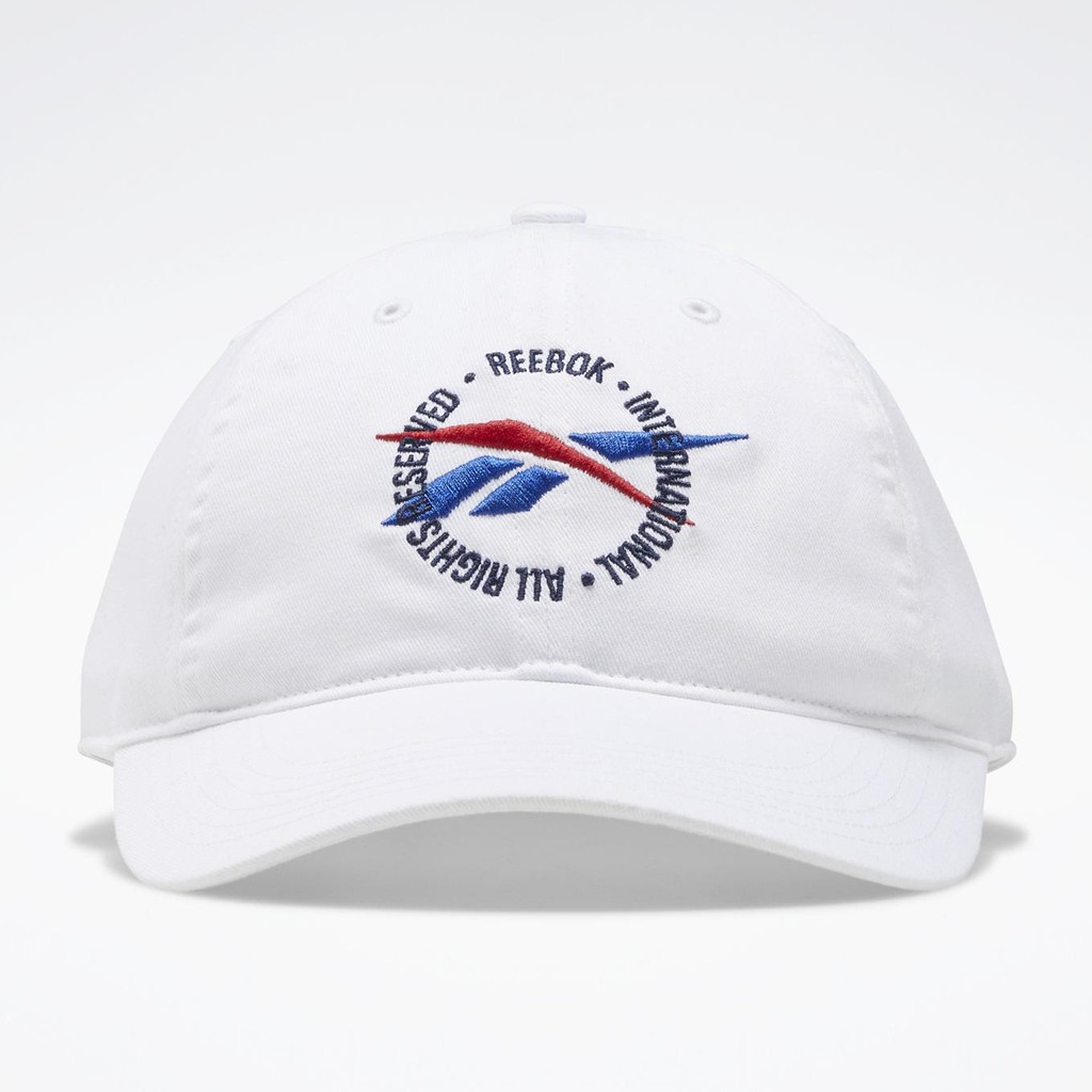 REEBOK CLASSICS POLKA-DOT CAP 棒球帽 經典 運動 休閒帽 刺繡 帽子 白色 GN7682