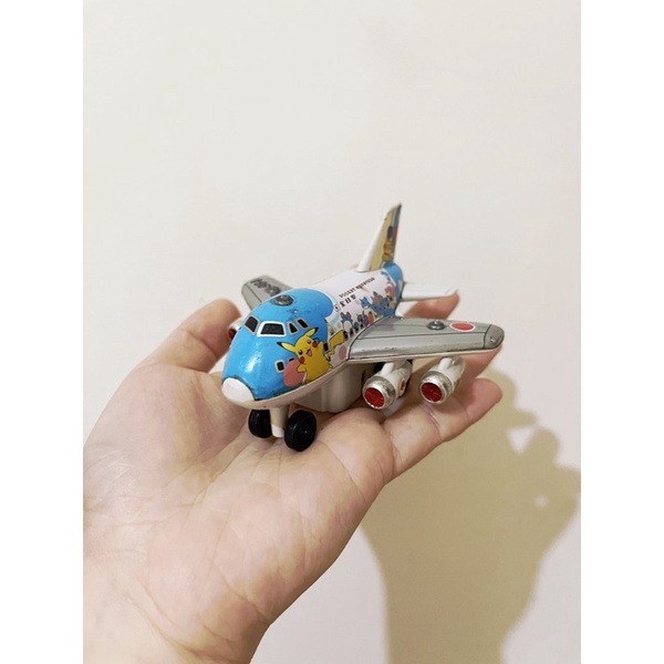 老玩具 絕版收藏 全日空 ANA 神奇寶貝 飛機 迴力飛機 古早玩具 正版 古早玩具 古董玩具 寶可夢 皮卡丘