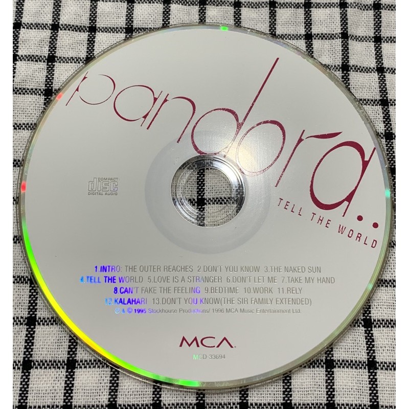 Pandora 潘多拉 Tell the World 瑞典女歌手 英文專輯 正版CD 二手CD