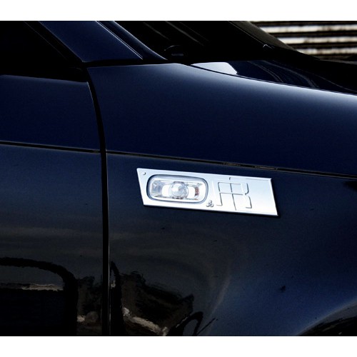 圓夢工廠 Audi 奧迪 A6 C6 2004~2010 改裝 鍍鉻銀 車燈框飾貼 側燈框 方向燈框 葉子板水鑽鍍鉻款