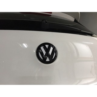 VW Logo 黑化 尾標 亮黑色 福斯標 Tiguan Passat Golf Polo Touran GTI