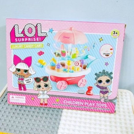 L.O.L 驚喜娃娃 驚喜芭比 女寶芭比 冰淇淋車 過家家玩具 兒童節禮物首選