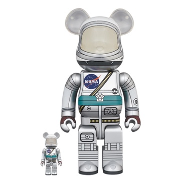 BE@RBRICK PROJECT MERCURY ASTRONAUT 100％ &amp; 400％ NASA 宇航員 太空人