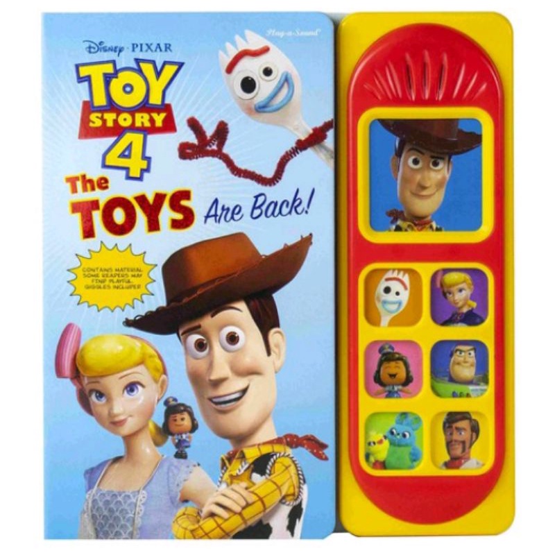 Disney Pixar Toy Story 4 玩具總動員 按壓 音樂 有聲書（全新）