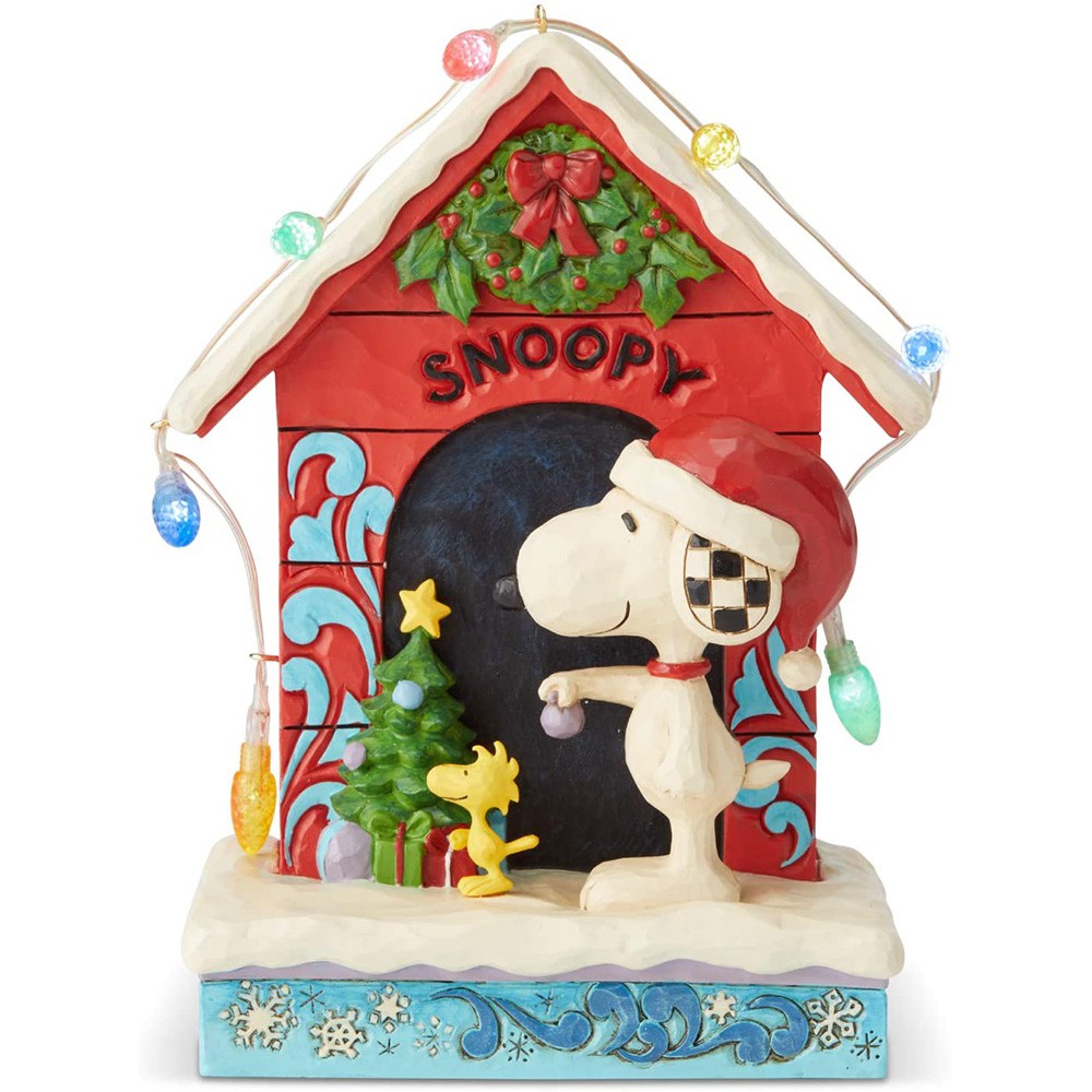 Enesco Peanuts SNOOPY 史努比聖誕狗屋居家擺飾 EN13859