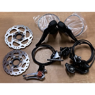 火雞Tth Shimano 105 ST-R7025 2x11速 小手用油壓碟煞把手 BR-R7070卡鉗 RT70碟片