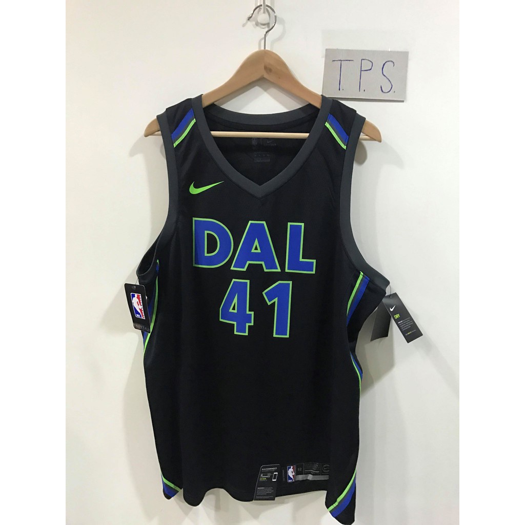 NBA球衣 司機 Dirk Nowitzki 小牛城市黑 Nike Swingman 球迷版 全新含吊牌