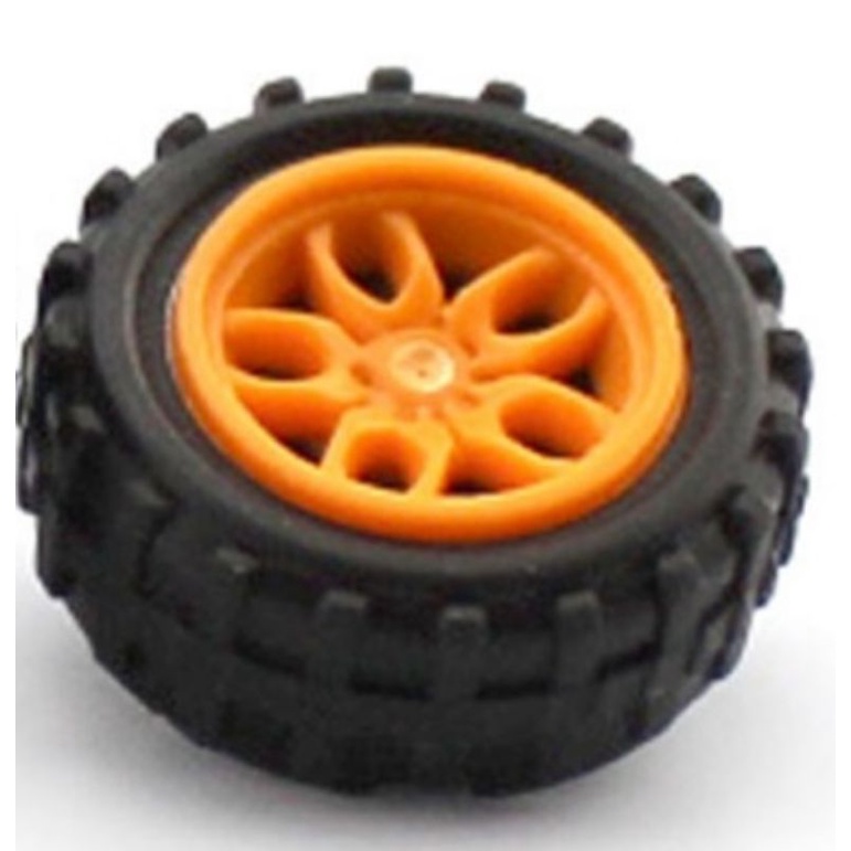 [現貨] 玩具車 塑膠輪，直徑18mm, 寬度6.5mm, 孔徑1.9mm