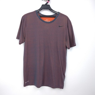 210702THE NIKE TEE dri-fit灰紫色上衣M 二手
