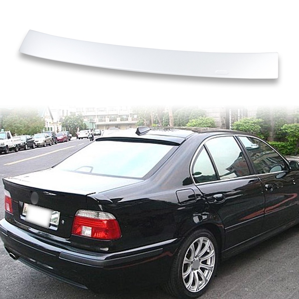 BMW 5系列 E39 A款 四門 1996-2003年適用 噴漆完成品 ABS後遮陽 後上擾流 頂翼