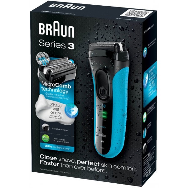 Braun 百靈 3040s 三層刀片 可於沐浴時使用 情人節 特賣 刮鬍刀