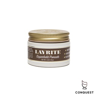 【 CONQUEST 】Layrite SuperHold Pomade 1.5oz 咖啡女郎 強力水洗式髮油 黑女郎
