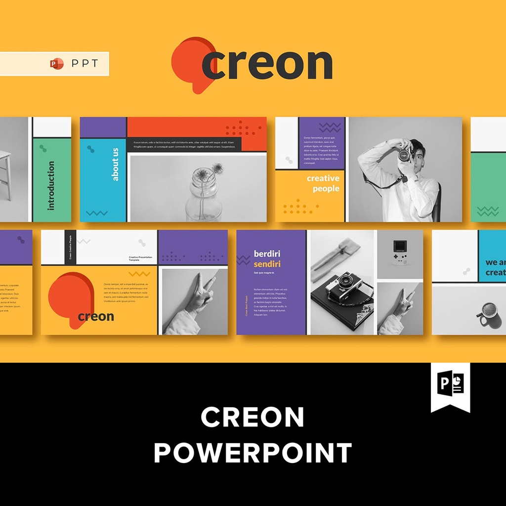 CREON Powerpoint Template 創意商業計劃書PPT模板.P2019101301